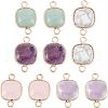 SUPERFINDINGS 10Pcs 5 Style Natural Mixed Gemstones Links Connectors G-FH0001-42-1