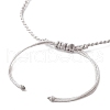 Round Natural Chalcedony Imitation Aquamarine Beaded Necklace & Bracelet & Dangle Earring Sets SJEW-JS01336-5