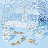 SUPERFINDINGS 48Pcs 8 Style Brass Ice Pick Pinch Bails KK-FH0003-64-6