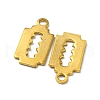 Ion Plating(IP) 304 Stainless Steel Charms STAS-P341-28G-2