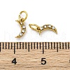 304 Stainless Steel Rhinestone Pendants STAS-E550-20G-3