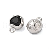 Rack Plating Alloy Rhinestone Pendants PALLOY-S186-10P-01-2