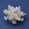 Brass Micro Pave Cubic Zirconia Beads KK-D378-19P-01-2