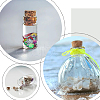 DELORIGIN 9Pcs 9 Colors Round Glass Cork Bottles Ornament AJEW-DR0001-03-7