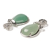 Natural Green Aventurine Pendants G-A031-02P-02-3