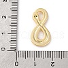 Brass Pave Clear Cubic Zirconia Pendants KK-V016-08G-3