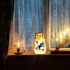 PVC Lamp Film for DIY Colorful Light Hanging Lamp Frosted Glass Jar DIY-WH0408-026-5