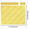 34 Sheets Self Adhesive Gold Foil Embossed Stickers DIY-WH0509-008-2