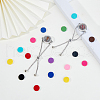 FIBLOOM 2Pcs 2 Styles 316 Surgical Stainless Steel Rhinestone Diffuser Locket Slider Bracelets BJEW-FI0001-84B-4