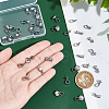 Unicraftale 40Pcs 5 Style 304 Stainless Steel Cup Pearl Peg Bails Pin Pendants STAS-UN0055-01-4