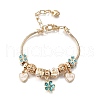 Alloy Enamel European Beads Charm Bracelets BJEW-F495-02G-2