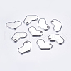 201 Stainless Steel Stamping Blank Tag Charms STAS-L198-22P-1