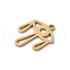 304 Stainless Steel Filigree Pendants STAS-K298-13G-2