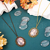 Transparent Clear Glass Flat Back Cabochons GGLA-TA0001-02-40x30-7