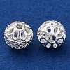 Brass Micro Pave Clear Cubic Zirconia Spacer Baeds KK-Z089-10S-2