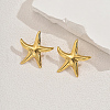 Stylish Stainless Steel Starfish Stud Earrings ZQ5890-2