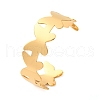 304 Stainless Steel Cuff Bangles for Women BJEW-Q045-02A-G-2
