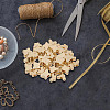 GOMAKERER 40Pcs 2 Style Brass Beads KK-GO0001-03-5