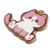 Printed Alloy Pendants ENAM-L042-04G-02-3