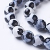 Tibetan Style dZi Beads G-G752-06-8mm-3