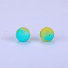 Printed Round Silicone Focal Beads SI-JX0056A-77-1