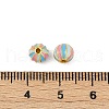 Brass Enamel Beads KK-Q081-03D-MG-3