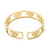 Clear Cubic Zirconia Cuff Bangle BJEW-D058-03B-G-01-2