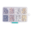 Brass Rhinestone Spacer Beads RB-JP0002-04-3
