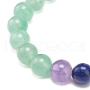 Natural Green Aventurine Rectangle & Mixed Stone Beaded Stretch Bracelet BJEW-JB08981-01-5