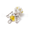 Faceted Glass Pendants PALLOY-MZ00585-4