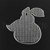 Pear ABC Plastic Pegboards used for 5x5mm DIY Fuse Beads X-DIY-Q009-33-1