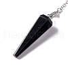 Mixed Gemstone Hexagonal Pointed Cone Dowsing Pendulum Pendants G-G983-05P-5