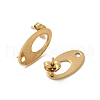 304 Stainless Steel Stud Earring Finding STAS-V015-29G-2