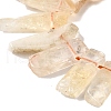 Natural Yellow Quartz Beads Strands G-S386-D22-4