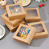 Kraft Paper Candy Storage Box CON-WH0084-90B-4