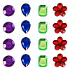 Flat Back & Back Plated Acrylic Rhinestone Cabochons MACR-TA0001-62A-3