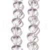Baking Paint Transparent Glass Beads Strands DGLA-A08-T8mm-KD06-1