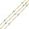 Rack Plating Brass Dapped Chains AJEW-Q153-03G-05-1