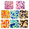  800Pcs 8 Colors Frosted Opaque Acrylic Beads OACR-TA0001-51-2