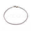 304 Stainless Steel Box Chain Bracelets BJEW-JB06194-01-1