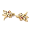 Brass Micro Pave Cubic Zirconia Pendants KK-A180-09G-2