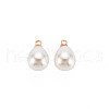 ABS Plastic Imitation Pearl Charms KK-N242-025-2