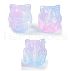 Transparent Spray Paint Glass Beads X1-GLAA-H035-01K-1