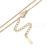 304 Stainless Steel Cable Chains Necklace for Men Women NJEW-N050-A04-G15-2