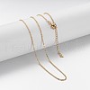 Brass Chain Necklaces X-MAK-F013-06G-1