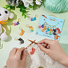 12Pcs 6 Colors Goldfish Locking Stitch Markers HJEW-PH01601-3