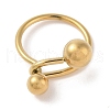 Ion Plating(IP) 304 Stainless Steel Finger Rings for Women RJEW-G315-06G-2