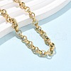 304 Stainless Steel Rolo Chain Anklets for Women AJEW-U025-03G-3