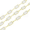 Rack Plating Brass Chains Micro Pave Cubic Zirconia AJEW-Q150-07G-02-1