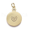 Valentine's Day Brass Micro Pave Cubic Zirconia Pendants ZIRC-M108-18A-G-2